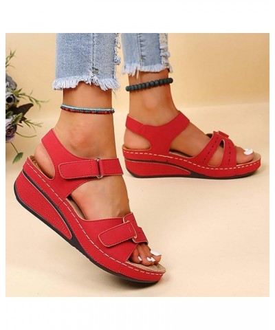 Black Platform Heels Black Wedges Boots For Women Platform Sandals Men Comfortable High Heeled Sandals Women L-red $24.79 San...