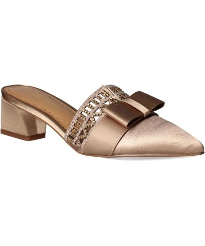 Women's J Renee, Randa Mule Beige Satin $50.71 Sandals