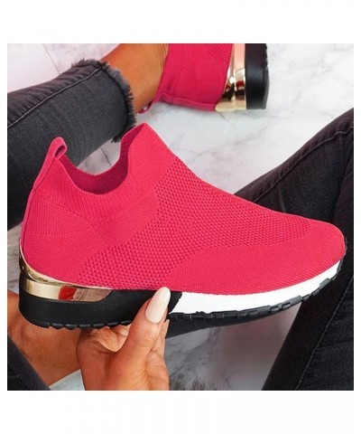 Shoes for Women Durable Non Slip Sneakers Mesh Breathable Round Toe Tennis Shoes Fashion Wide Width Sneakers Loafers Ladies L...