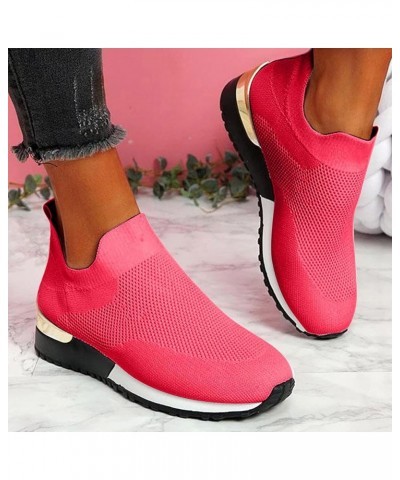 Shoes for Women Durable Non Slip Sneakers Mesh Breathable Round Toe Tennis Shoes Fashion Wide Width Sneakers Loafers Ladies L...