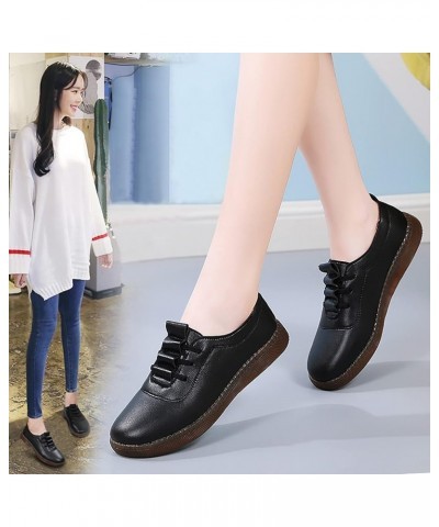 Canvas Low Top Sneakers, Ladies Fashion Solid Color Hollow Out Pumps Retro Flat Lace Up Casual Shoes Z 02-black $17.25 Athlet...