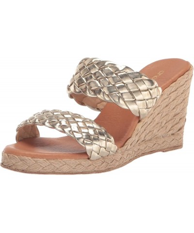 Women's Aria Wedge Sandal Platino $58.51 Sandals