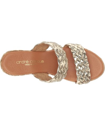 Women's Aria Wedge Sandal Platino $58.51 Sandals