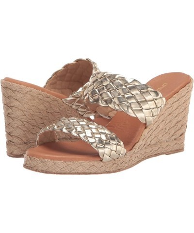 Women's Aria Wedge Sandal Platino $58.51 Sandals