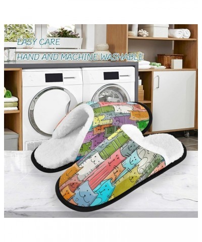 Unisex Slippers Fuzzy Feet Plush Slippers Anti-Slip Warm House Shoes M/L Multi 11 $12.47 Slippers