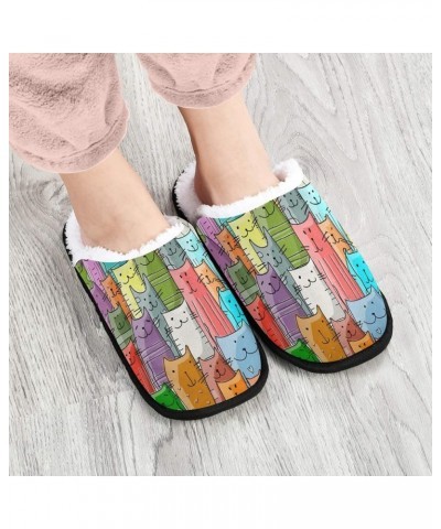 Unisex Slippers Fuzzy Feet Plush Slippers Anti-Slip Warm House Shoes M/L Multi 11 $12.47 Slippers