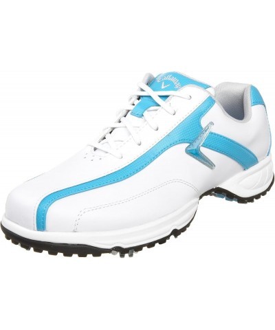 Women's Chev Comfort Golf Shoe US Women's 10 M White/Cyan Blue $45.82 Athletic Shoes