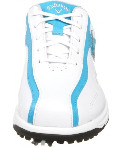 Women's Chev Comfort Golf Shoe US Women's 10 M White/Cyan Blue $45.82 Athletic Shoes