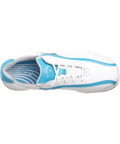 Women's Chev Comfort Golf Shoe US Women's 10 M White/Cyan Blue $45.82 Athletic Shoes