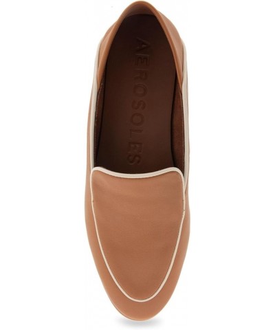 Women's Bay Loafer Flat Tan Leather $41.60 Loafers & Slip-Ons