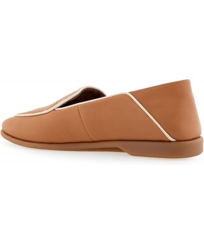 Women's Bay Loafer Flat Tan Leather $41.60 Loafers & Slip-Ons