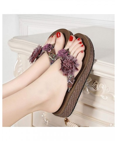 Breathable Open Toe Sandals for Women Breathable Weave Flowers Flat Slippers Beach Slip-On Shoes Summer Women's Slipper (Blac...