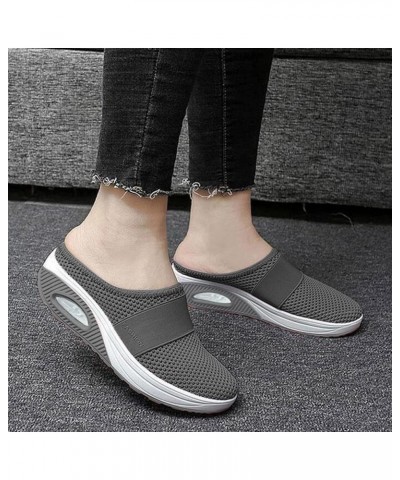 Wedge Sandals for Womens Summer 2024 Closed Toe Sandals Women Casual Ankle Strap Closed Toe Espadrilles Z06-dark Gray $10.96 ...