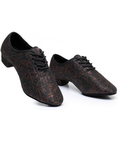 Women Latin Ballroom Dance Shoes Lace-up Modern Salsa Practice Perfermance Dance Shoes,Model MF-2802-XK Xk-orange-full Rubber...