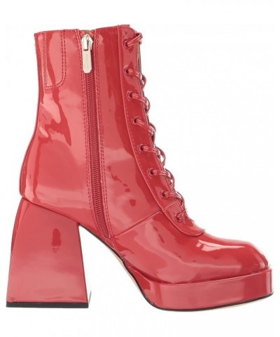 Women's Kia Ankle Boot Red Patent $19.79 Boots