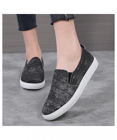 Pointed Toe Mules Leather Sneakers Women Athletic Training Shoes Mesh Sneakers Closed Toe Flats Grey $20.17 Fashion Sneakers