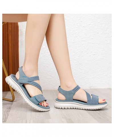 Simple Princess Girl and Woman Sandal Solid Summer Platform Lady Fashion Wedge Shoes 2 Strap Sandals Women (Yellow, 9) 6.5 Bl...