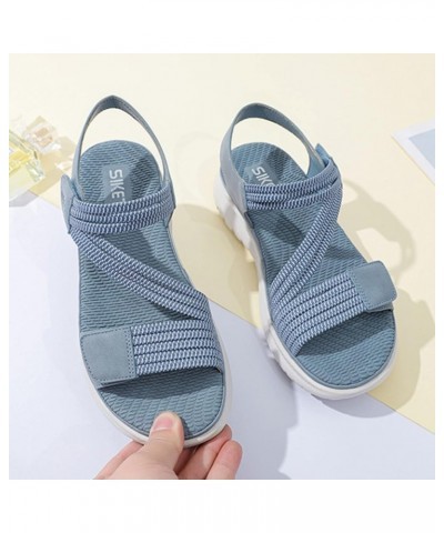 Simple Princess Girl and Woman Sandal Solid Summer Platform Lady Fashion Wedge Shoes 2 Strap Sandals Women (Yellow, 9) 6.5 Bl...