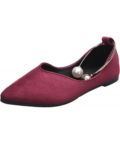 Casual Shoes for Men, Women's Canvas Slip On Shoes Casual Flats Comfort Sneakers Z 14-wine $12.75 Fashion Sneakers