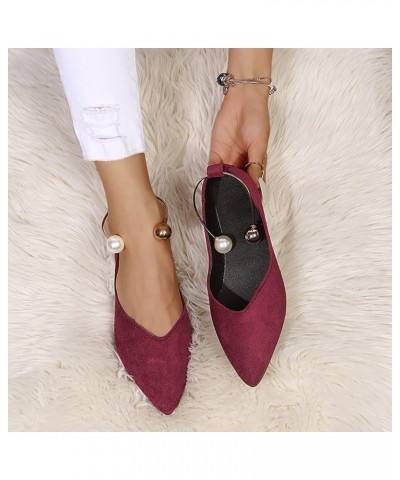 Casual Shoes for Men, Women's Canvas Slip On Shoes Casual Flats Comfort Sneakers Z 14-wine $12.75 Fashion Sneakers