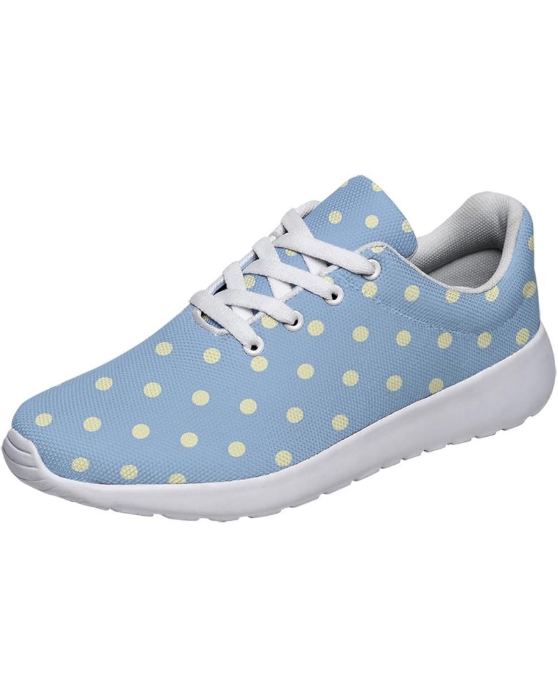 Polka Dot Shoes for Women Men Fashion Breathable Running Shoes Ladies Dots Sneakers Polka Dot White 74 $38.39 Athletic Shoes