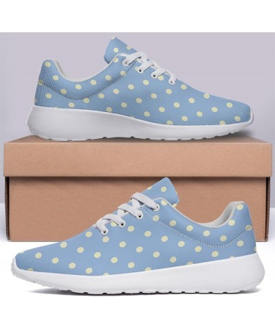 Polka Dot Shoes for Women Men Fashion Breathable Running Shoes Ladies Dots Sneakers Polka Dot White 74 $38.39 Athletic Shoes