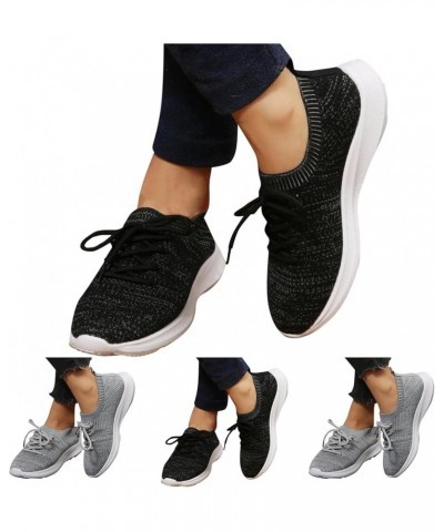 Slip-on Shoes for Women Summer Wedge Sport Casual Mesh Slip On Leisure Sneakers Z 13-grey $22.04 Athletic Shoes