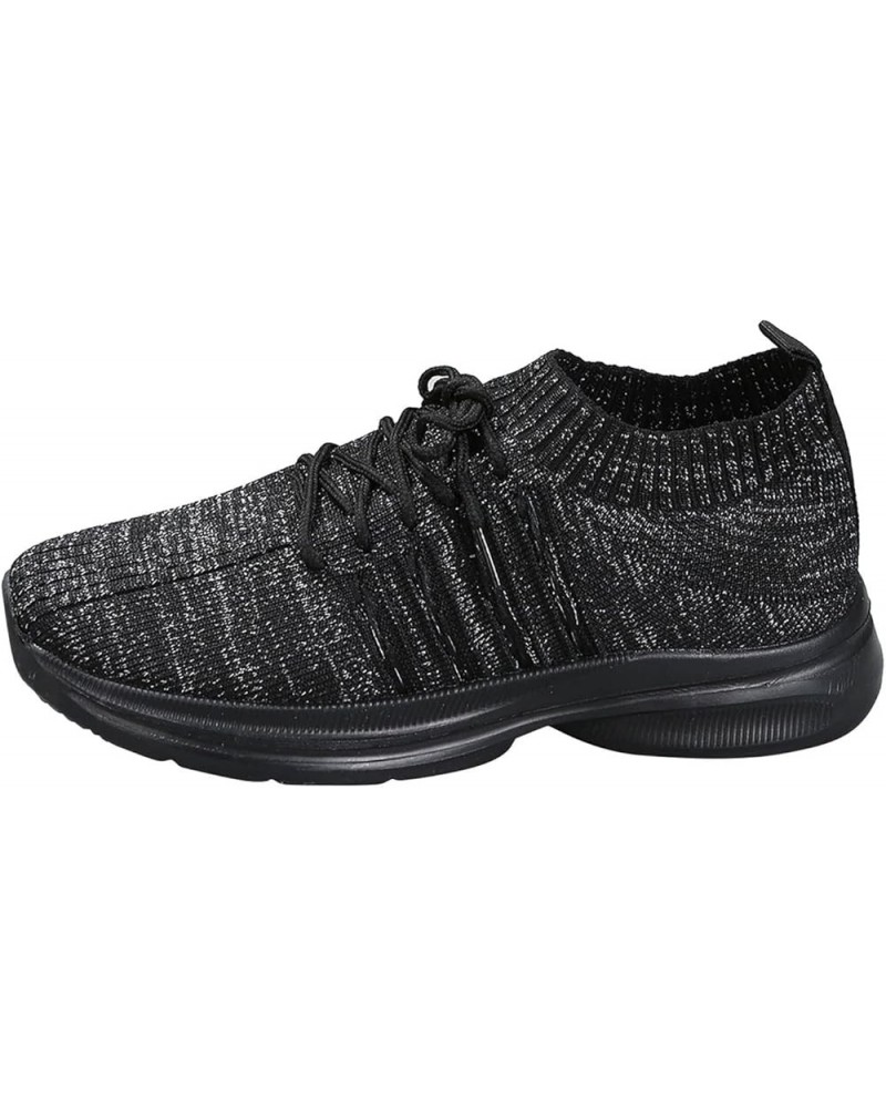 Women Casual Shoes Sport Shoes Mesh Running Shoes Ladies Knit Detail Walking Shoes Womens Fashion Sneaker Black $14.34 Athlet...