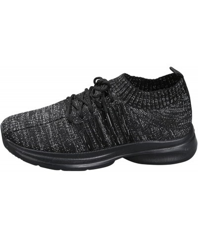 Women Casual Shoes Sport Shoes Mesh Running Shoes Ladies Knit Detail Walking Shoes Womens Fashion Sneaker Black $14.34 Athlet...