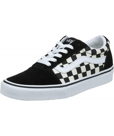 Unisex WARD CANVAS Low-Top Trainers Sneakers Checkerboard Black White $31.45 Fashion Sneakers