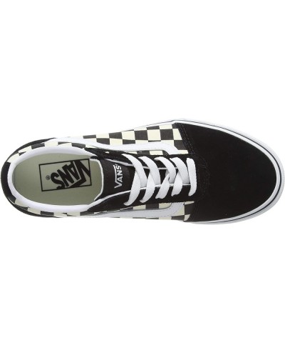 Unisex WARD CANVAS Low-Top Trainers Sneakers Checkerboard Black White $31.45 Fashion Sneakers