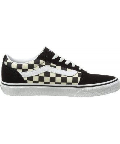 Unisex WARD CANVAS Low-Top Trainers Sneakers Checkerboard Black White $31.45 Fashion Sneakers