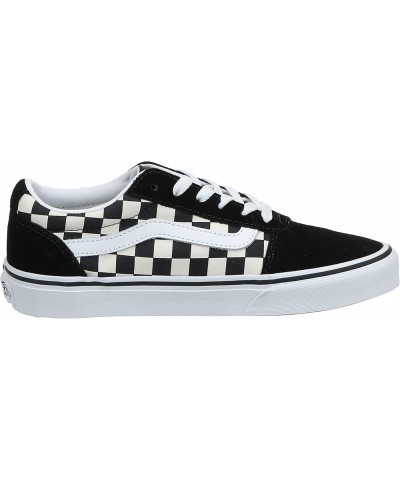 Unisex WARD CANVAS Low-Top Trainers Sneakers Checkerboard Black White $31.45 Fashion Sneakers