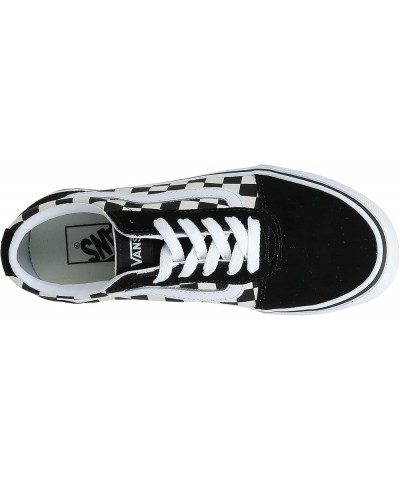 Unisex WARD CANVAS Low-Top Trainers Sneakers Checkerboard Black White $31.45 Fashion Sneakers