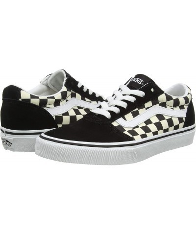 Unisex WARD CANVAS Low-Top Trainers Sneakers Checkerboard Black White $31.45 Fashion Sneakers