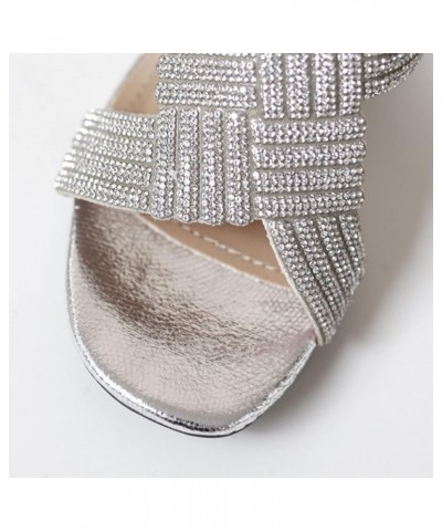 Flip Flop Women Dressy Sparkly Sandals For Women Slides Dress Flats For Women Sandals Women Beach Vacation Fl B-silver $12.99...