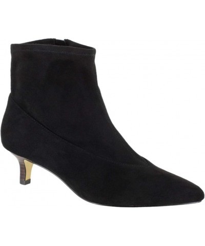 Women's Fashion Boot Black Stretch Super Suede $39.03 Boots