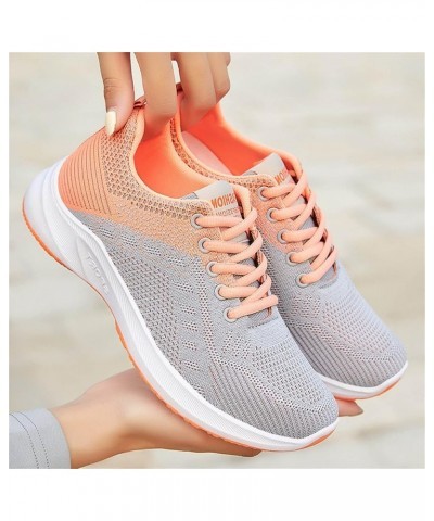 Running Shoes Women Walking Athletic Tennis Non Slip Blade Type Fashion Sneakers, White Canvas Sneakers for Women Z 01-orange...