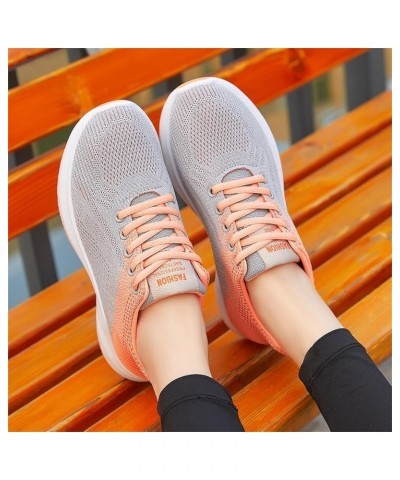 Running Shoes Women Walking Athletic Tennis Non Slip Blade Type Fashion Sneakers, White Canvas Sneakers for Women Z 01-orange...