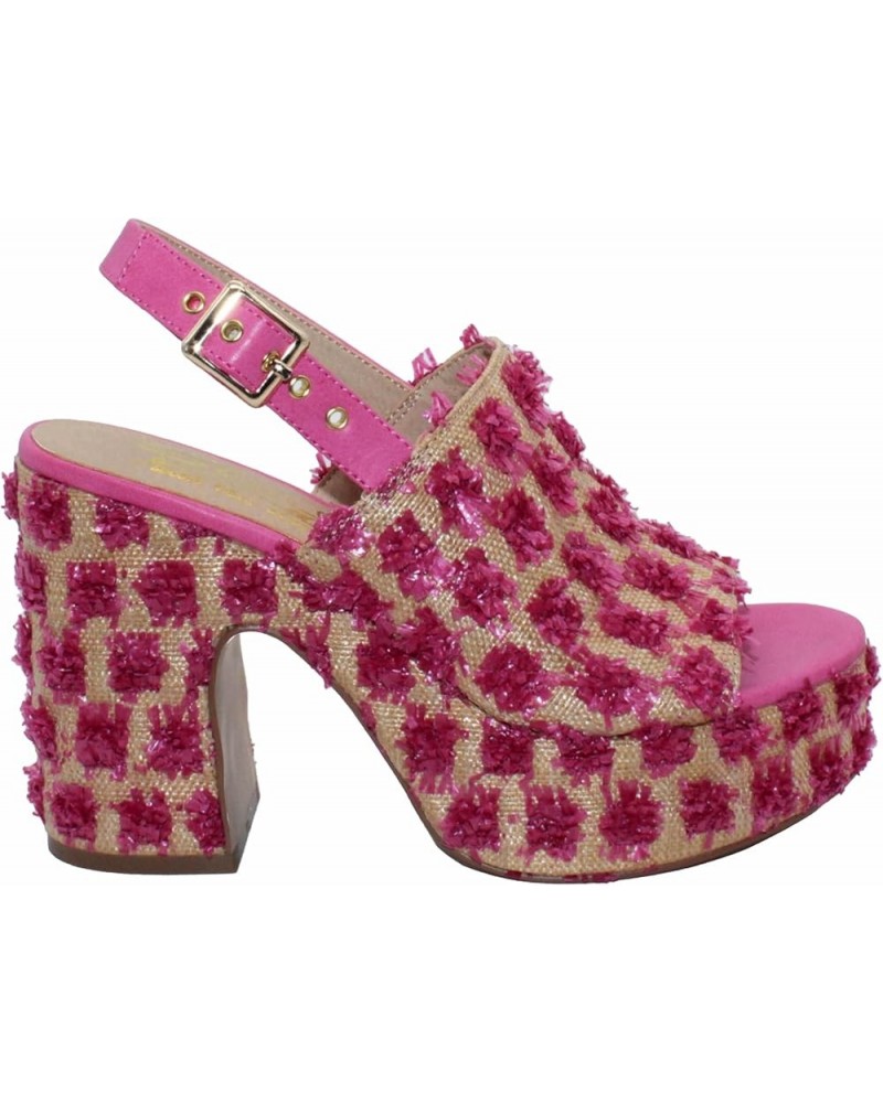 Women's Missoula Heeled Sandal Fuchsia $46.18 Sandals