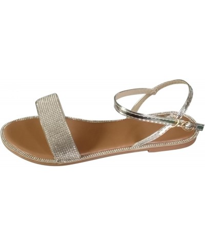 Sandals for Women Casual Summer,Women's Sandals Bohemian Beach Sandals Gladiator Sandals Retro Back Zip Flat Shoes X02-silver...