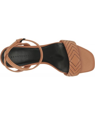 Women's Lovely Heeled Sandal Tan $18.51 Sandals