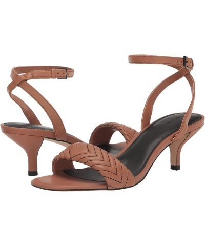 Women's Lovely Heeled Sandal Tan $18.51 Sandals