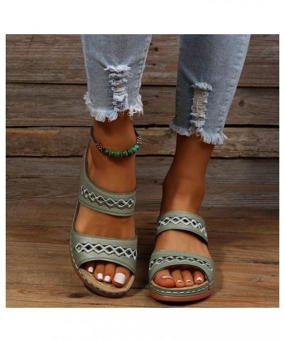 Orthopedic Sandals for Women, Sandals for Women Dressy Open Toe Slip On Sandals Summer Sandals with Arch Support Green $11.49...