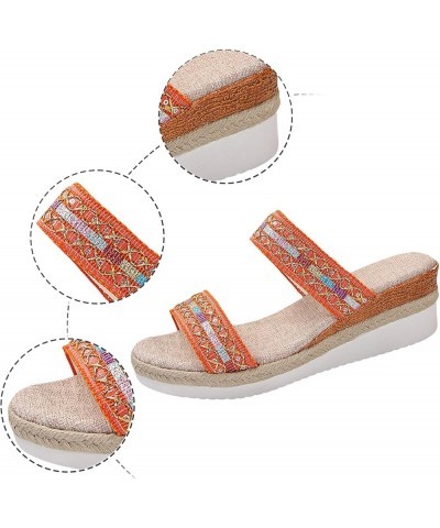 Platform Sandals for Women,Platform Sandals for Women，Women's Comfortable Espadrille Wedge Sandals, Open Toe Summer Sandals A...