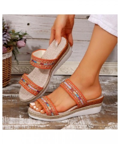 Platform Sandals for Women,Platform Sandals for Women，Women's Comfortable Espadrille Wedge Sandals, Open Toe Summer Sandals A...