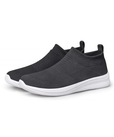 Walking Shoes Women Sock Sneakers Lightweight Comfy Breathable Casual Pull-on Daily Shoes Zapatillas de Mujer Black White $11...