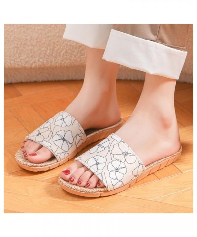 Summer Women Slippers Home Footwear Indoor Outdoor Shoes Ladies Slides Slippers Womens Non Slip Slippers Khaki $15.51 Slippers