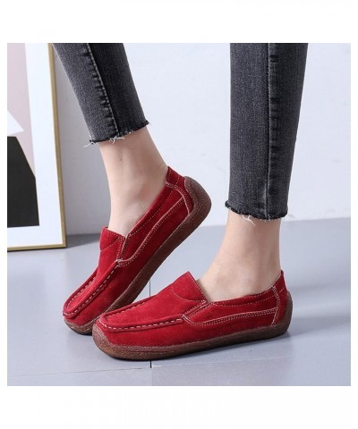 Slip Shoes Round Flat Women Comfortable On Breathable Color Solid Casual Single Toe Women's Casual Shoes Casual Womens Shoes ...