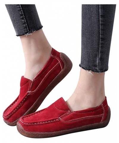 Slip Shoes Round Flat Women Comfortable On Breathable Color Solid Casual Single Toe Women's Casual Shoes Casual Womens Shoes ...